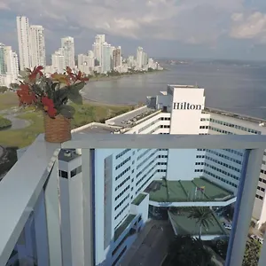 Apartamento Con Hermosa Vista Al Mar En El Laguito Piso 19, Cartagena